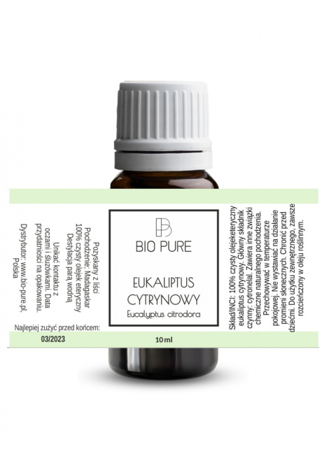 Olejek eteryczny z Eukaliptusa cytrynowego BIO PURE 10 ml