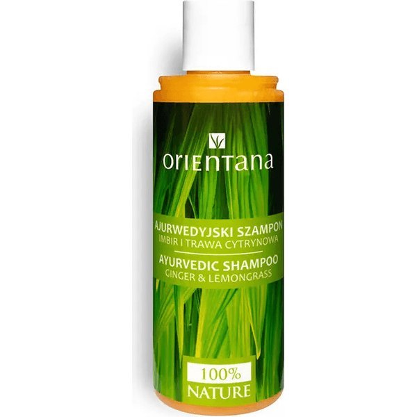 Ajurwedyjski szampon - Imbir i trawa cytrynowa, 210 ml Orientana