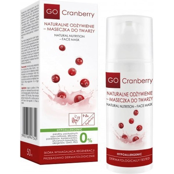 Maseczka do twarzy - Naturalne odżywienie, 50 ml GoCranberry