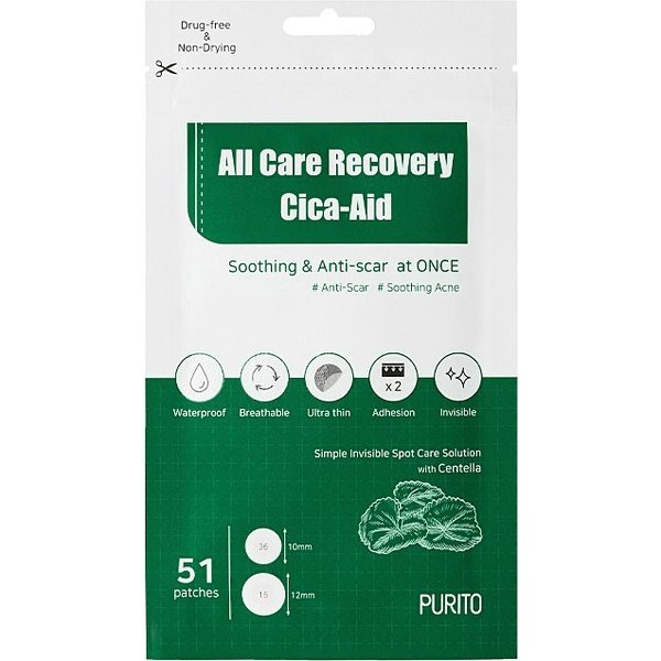 All-Care Recovery Cica-Aid - Plastry Cica na niedoskonałości, 51 Purito