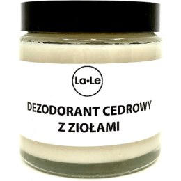 Dezodorant ekologiczny w kremie - Cedr z ziołami, 120 ml La-Le Kosmetyki
