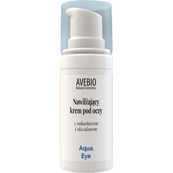 Nawilżający krem pod oczy z rabarbarem i skwalanem - Aqua Eye, 15 ml Avebio