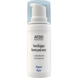 Nawilżający krem pod oczy z rabarbarem i skwalanem - Aqua Eye, 15 ml Avebio