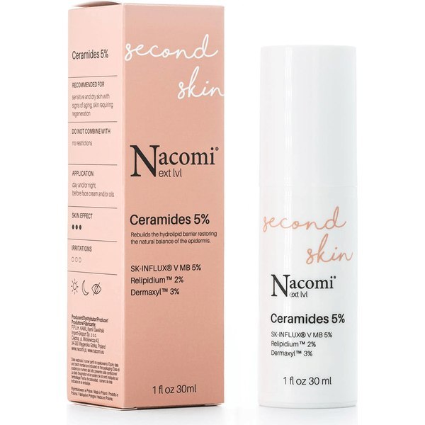 Next level - Second Skin, serum ceramidy 5%, 30 ml Nacomi