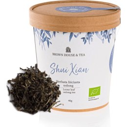 Shui Xian - chińska organiczna herbata oolong turkusowa, 40 g Brown House & Tea