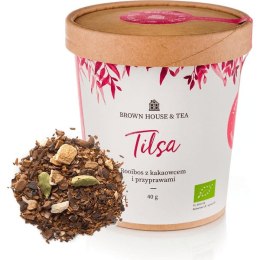 Tilsa - organiczny rooibos z kakaowcem i przyprawami, 40 g Brown House & Tea