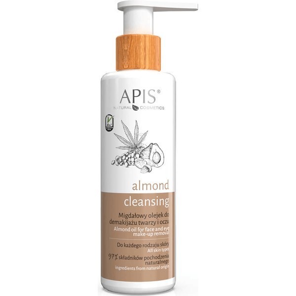 Migdałowy olejek do demakijażu twarzy i oczu - Almond cleansing, 150 ml APIS