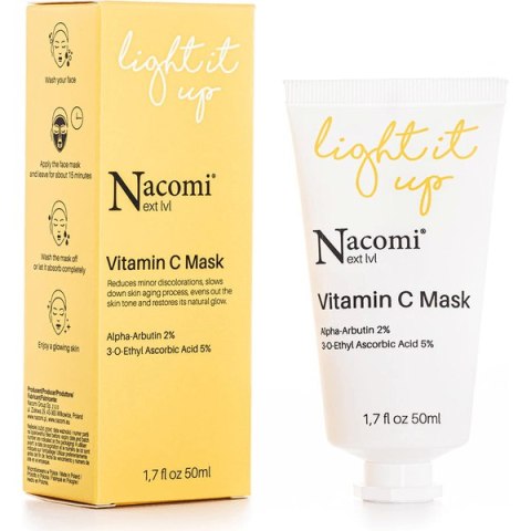 Next level - Rozjaśniająca maseczka z witaminą C, 50 ml Nacomi