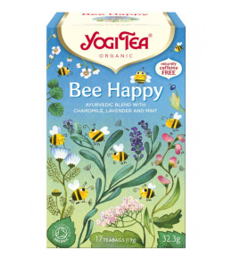 Herbata - Bee Happy z rumiankiem, mietą i lawendą BIO (17 x 1,8 g) 30,6 g - YOGI TEA