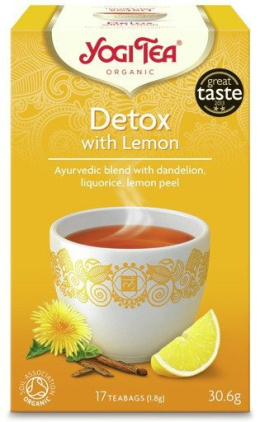 Herbata - Herbata oczyszczająca z cytryną - DETOX (17 x 1,8 g) 30,6 g - YOGI TEA