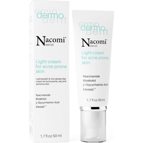 Next Level Dermo - Lekki krem do skóry trądzikowej, 50 ml Nacomi