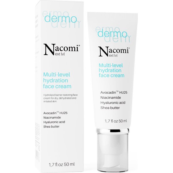 Next Level Dermo - Wielopoziomowy krem intensywnie nawilżający, 50 ml Nacomi