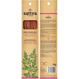 Naturalne indyjskie kadzidła - Paczula, 15 x 2 g Sattva Ayurveda
