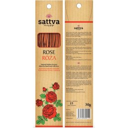 Naturalne indyjskie kadzidła - Róża, 15 x 2 g Sattva Ayurveda