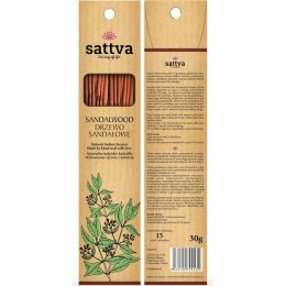 Naturalne indyjskie kadzidła - Drzewo sandałowe, 15 Sattva Ayurveda