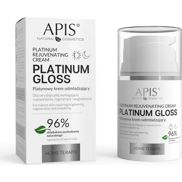 Platynowy krem odmładzający - Platinum Gloss, 50 ml APIS