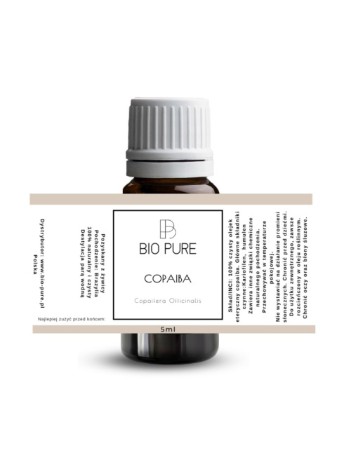 Olejek eteryczny Copaiba balsam BIO PURE 5 ml