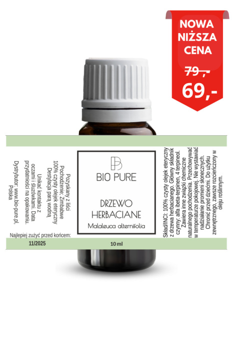 Olejek eteryczny Drzewo herbaciane BIO PURE 10 ml