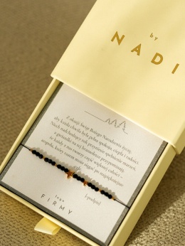 Bransoletka Świąteczna z dedykacją - Blask Nocy | byNADI