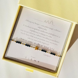 Bransoletka na Boże Narodzenie z dedykacją - Blask Nocy - NADI