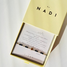 Bransoletka na Boże Narodzenie z dedykacją - Blask Nocy - NADI