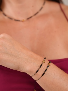 Bransoletka Świąteczna z dedykacją - Złota Gwiazda | byNADI