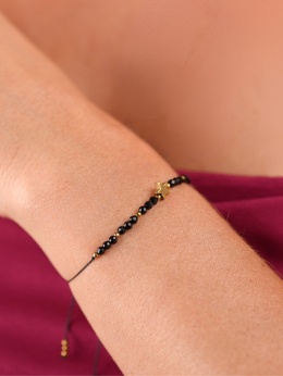 Bransoletka Świąteczna z dedykacją - Złota Gwiazda | byNADI