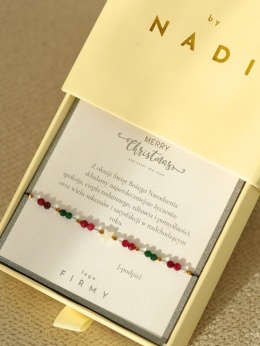 bransoletka świąteczna z rubinu Rubinowa Gwiazdka byNAD