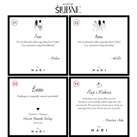 Bransoletka z dedykacją Serce - turmalin, kwarc dymny | byNADI