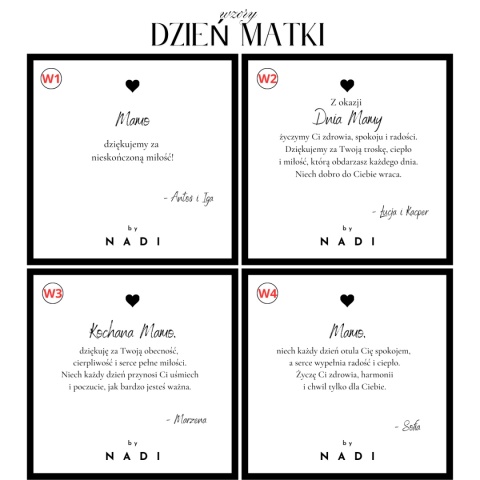 Bransoletka z dedykacją Serce - turmalin, kwarc dymny | byNADI