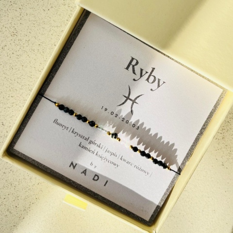 Bransoletka znak zodiaku Ryby No3 - by NADI