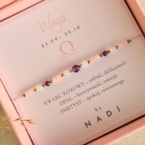 Bransoletka znak zodiaku WAGA No1 - by NADI