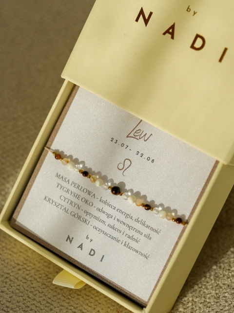 Bransoletka znak zodiaku LEW No2 - NADI