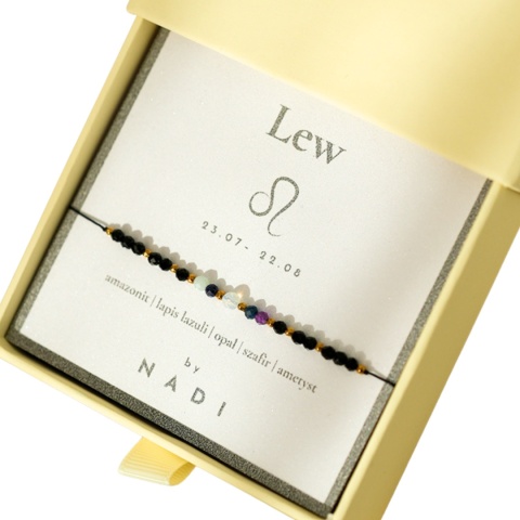 Bransoletka znak zodiaku Lew No3 - byNADI