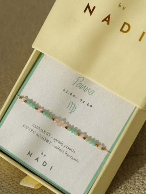 Bransoletka znak zodiaku PANNA No1 - NADI