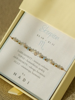 Bransoletka znak zodiaku Skorpion No1 - NADI