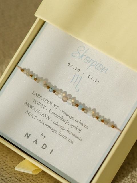 Bransoletka znak zodiaku Skorpion No1 - byNADI