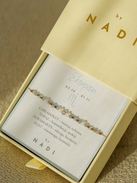 Bransoletka znak zodiaku Skorpion No1 - byNADI