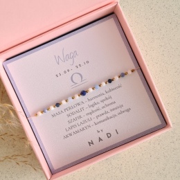 Bransoletka znak zodiaku WAGA No2 - NADI