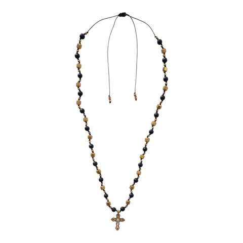 Naszyjnik Noiré - agat matowy i hematyt | byNADI