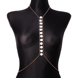 Naszyjnik na ciało z agatami - Body Chain