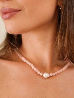 Naszyjnik Flori - jadeit perła | byNADI