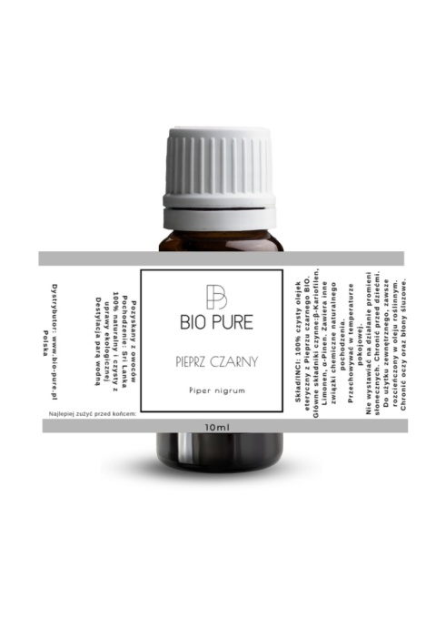 Olejek eteryczny Pieprz czarny Bio – Piper nigrum – BIO PURE 10 ml