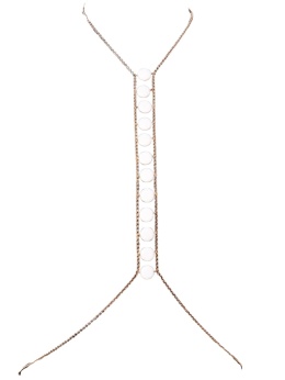 Naszyjnik na ciało z agatami - Body Chain