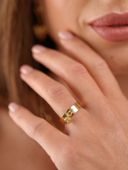 Regulowana obrączka pierścionek z serduszkiem z kolekcji Teen Vibe