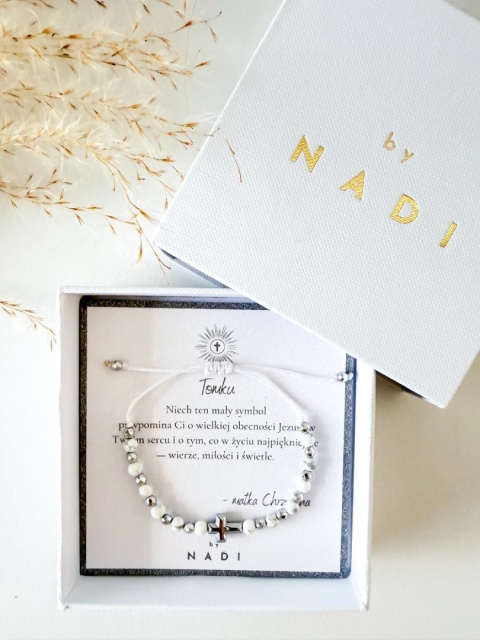 bransoletka na bierzmowanie komunie dla chłopca