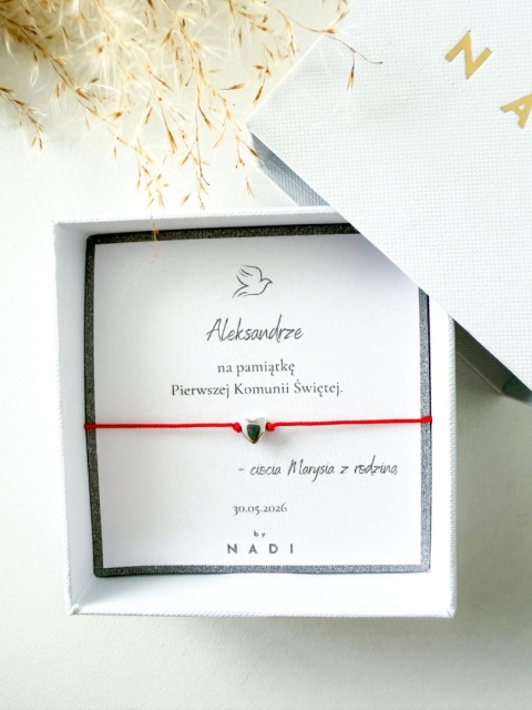Bransoletka Komunijna dla dziewczynki z dedykacją - Milo | by NADI